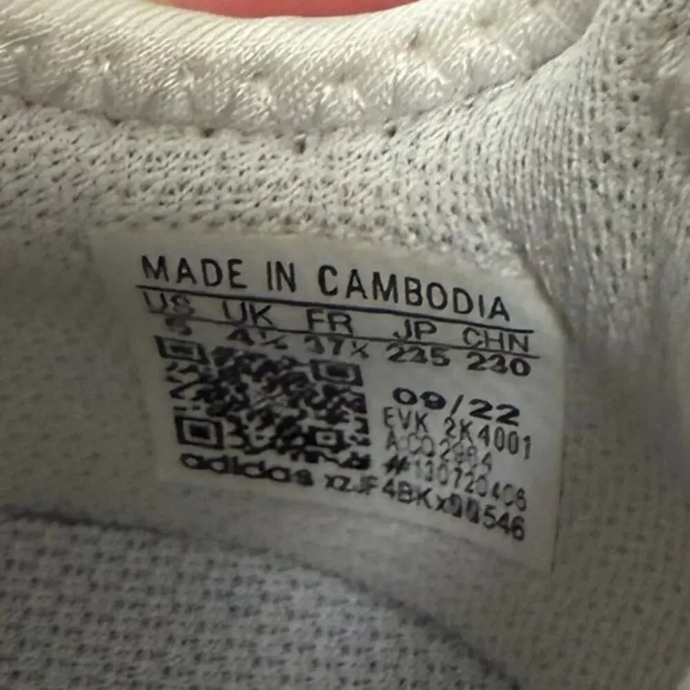 Adidas X_PLR White Sneakers Sz 5 - Picture 6 of 6